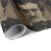 Edgar Allan Poe - Nevermore Typografie Cadeaupapier (Rol Hoek)