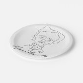 Edgar Allan Poe Paper Borden Papieren Bordje (Gekanteld)