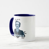 Edgar Allan "Poe pitoyable je" tasse de visite (Devant gauche)