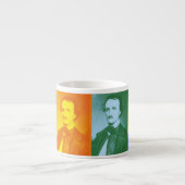 Edgar Allan Poe Pop Art Espresso Mug (Devant)