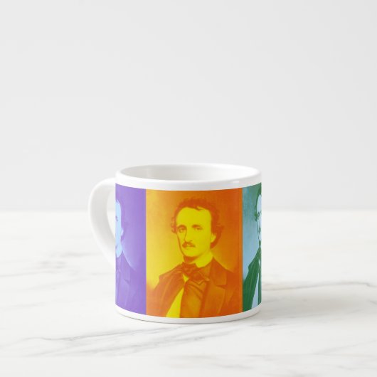 Edgar Allan Poe Pop Art Espresso Mug (Devant gauche)