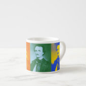 Edgar Allan Poe Pop Art Espresso Mug (Devant droit)