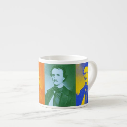 Edgar Allan Poe Pop Art Espresso Mug (Devant droit)