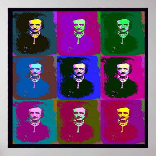 Edgar Allan Poe Pop Art Posters & Prints (Devant)