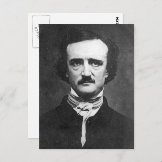 Edgar Allan Poe Portret Briefkaart (Voorkant / Achterkant)