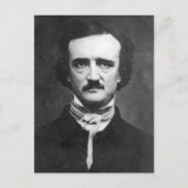 Edgar Allan Poe Portret Briefkaart (Voorkant)