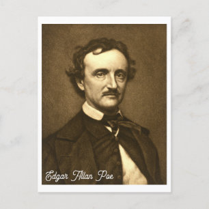  Edgar Allan Poe Portret Briefkaart