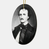 Edgar Allan Poe Portret | Keramisch Ornament (Links)