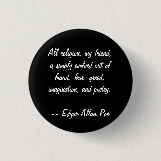 Edgar Allan Poe Quote Ronde Button 3,2 Cm