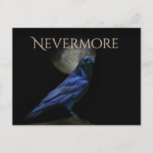 Edgar Allan Poe Raven Halloween Nevermore Briefkaart