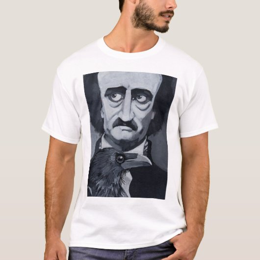 Edgar Allan Poe Raven T-shirt (Voorkant)