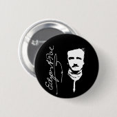 Edgar Allan Poe Ronde Button 5,7 Cm (Voorkant /achterkant)
