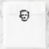 Edgar Allan Poe Ronde Sticker (Tas)