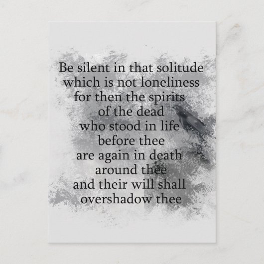 Edgar Allan Poe Spirits van het Dead Halloween ged Briefkaart (Voorkant)