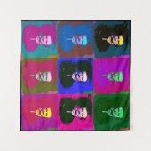 Edgar Allan Poe Tapisserie d'art pop (Devant (Horizontal))