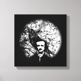 Edgar Allan Poe 'The Raven' Canvas Afdruk