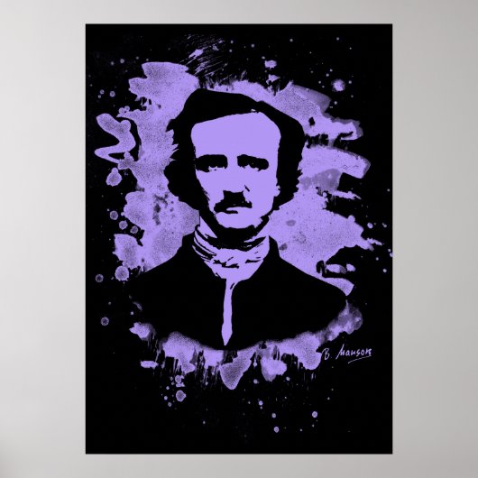 Edgar Allan Poe Tribute (violet) Poster (Voorkant)