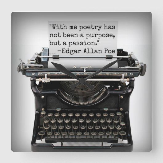 Edgar Allan Poe Wall klok (Voorkant)