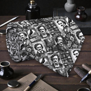 Edgar Allan Poe zwart-wit das