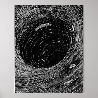 Edgar Allan Poe's afkomst in de Maelstrom Poster