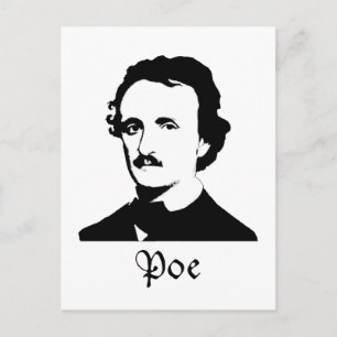 Edgar Allen Poe Briefkaart
