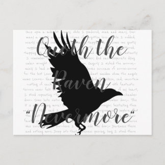 Edgar Allen Poe de Raven Briefkaart