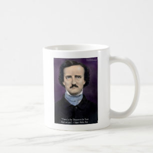 Edgar Allen Poe "enthousiasme" Wisdom Quote Gifts Koffiemok