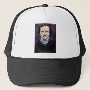 Edgar Allen Poe "enthousiasme" Wisdom Quote Gifts Trucker Pet