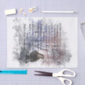 Edgar Allen Poe Het Raven Vogel Halloween Gedicht Tissuepapier (Craft)