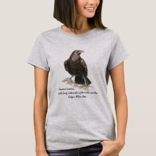 Edgar Allen Poe Insanity Quote  Foto T-shirt