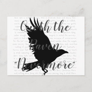 Edgar Allen Poe La Carte Postale Raven
