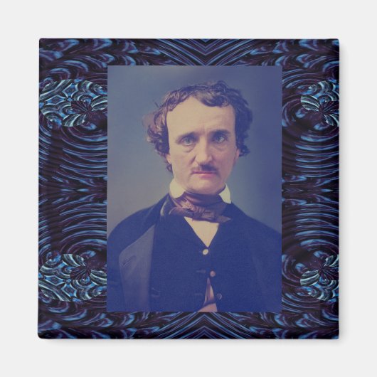 Edgar Allen Poe Photo Magnet Magneet (Voorkant)