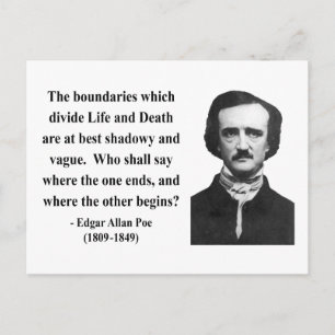 Edgar Allen Poe Quote 10b Briefkaart