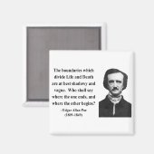 Edgar Allen Poe Quote 10b Magneet (Voorkant / Achterkant)