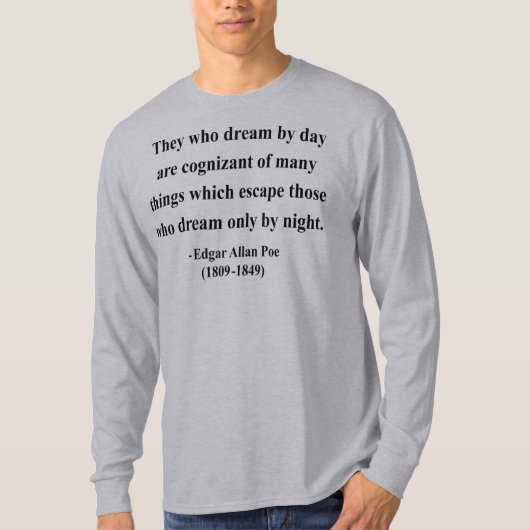 Edgar Allen Poe Quote 3a T-shirt (Voorkant)