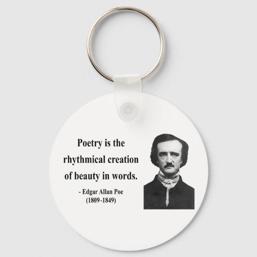 Edgar Allen Poe Quote 5b Sleutelhanger (Voorkant)