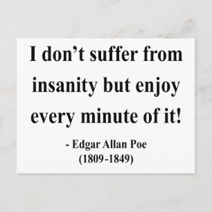 Edgar Allen Poe Quote 6a Briefkaart