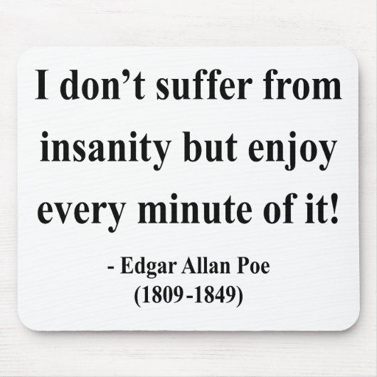 Edgar Allen Poe Quote 6a Muismat (Voorkant)