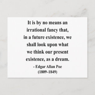 Edgar Allen Poe Quote 7a Briefkaart