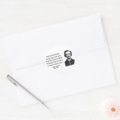 Edgar Allen Poe Quote 8b Ronde Sticker (Envelop)