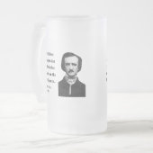 Edgar Allen Poe Quote 9b Matglas Bierpul (Voorkant links)