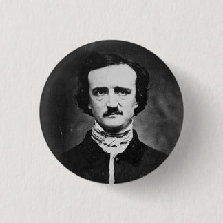 Edgar allen poe ronde button 3,2 cm