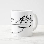 Edgar Allen Poe Signature Extra Grote Mok (Voorkant rechts)