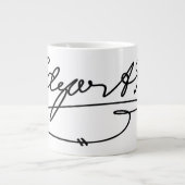 Edgar Allen Poe Signature Extra Grote Mok (Voorkant)