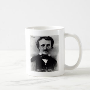 Edgar Allen Poe "Weep Alone" Love Quote Koffiemok
