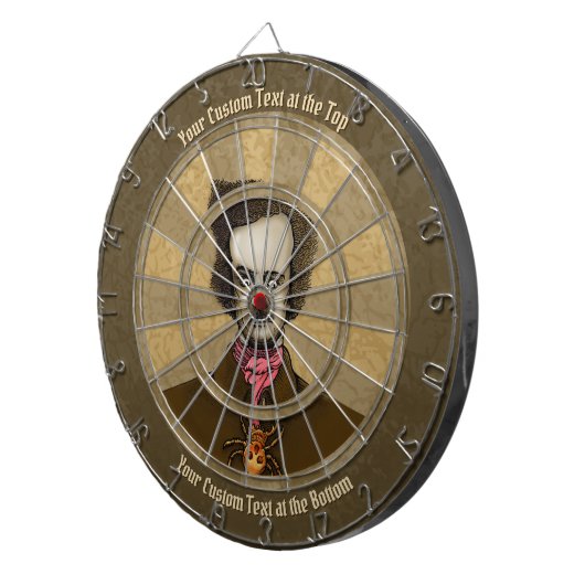 Edgar avec Cible de flechettes Gold Bug (Devant droit)