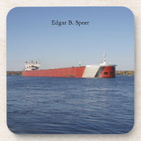 Edgar B. Speer plastic onderzetter