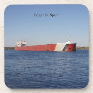 Edgar B. Speer plastic onderzetter