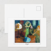 Edgar Degas #12-2 - Carte postale d'art fin (Devant / Derrière)