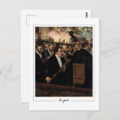 Edgar Degas #12 - Carte postale Art (Devant / Derrière)